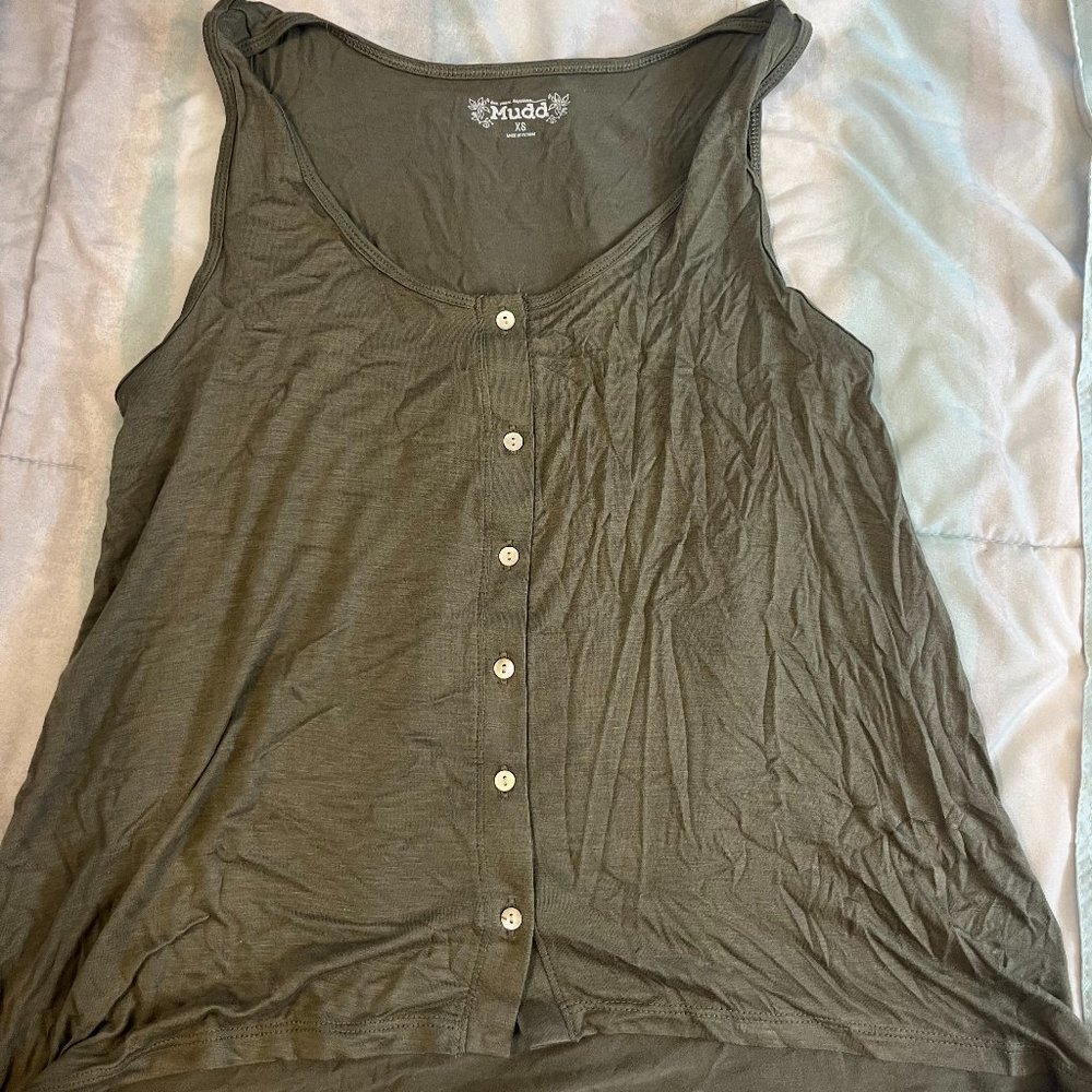Mudd Green tank top